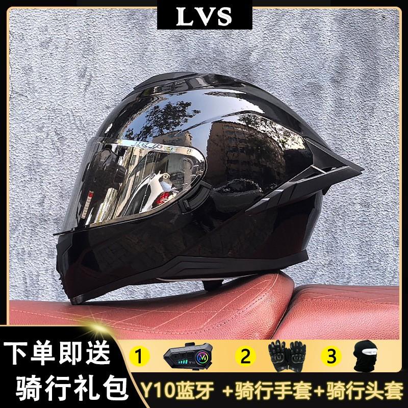 Full Face Motorcycle Helmet With External Bluetooth Module Men Women Large Rear Wing Sport Style DOT Approved