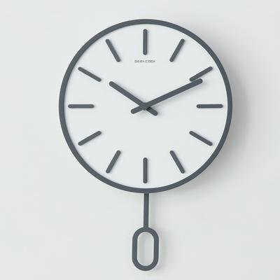 Nordic Decoration Silent Wall Clock Modern Wall Clock Vintage Swing Battery Operated Wall Clock with Pendulum Modern Decoration