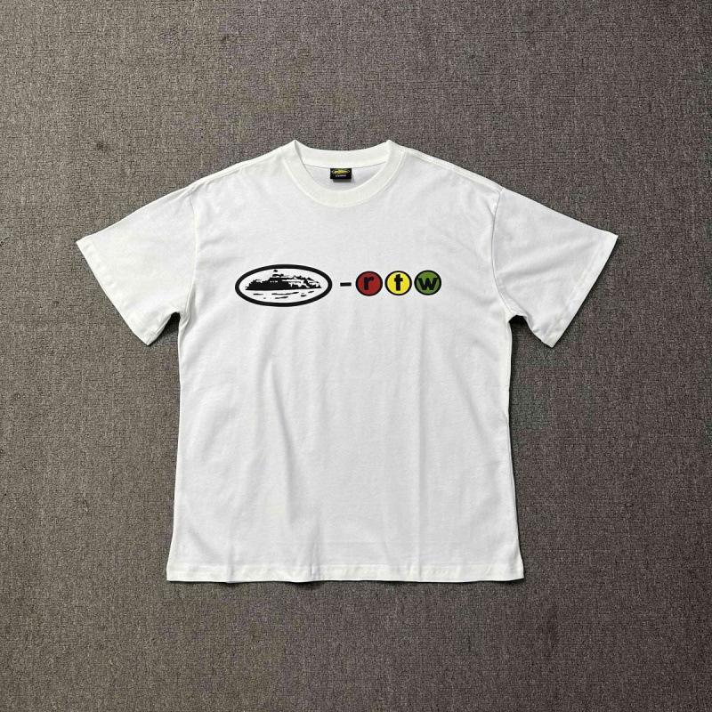 New High Street Corteiz Alcatraz Fun Letter Print Men's and Women's Casual Short Sleeve T-Shirt