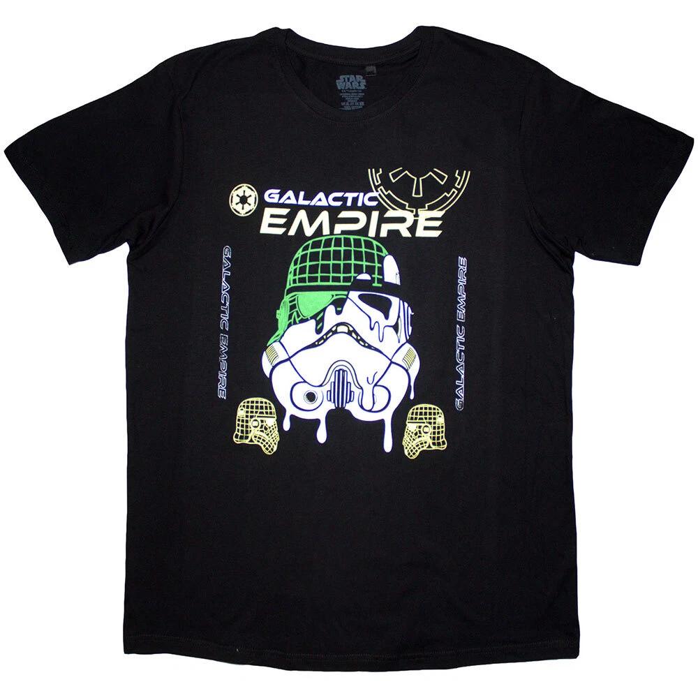 Star Wars Unisex T-Shirt: Galactic Empire Melted Mask (Medium) S