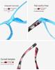 Printed Anti-Blue Light High-Definition Unisex Chinese Style Square Frame Reading Glasses