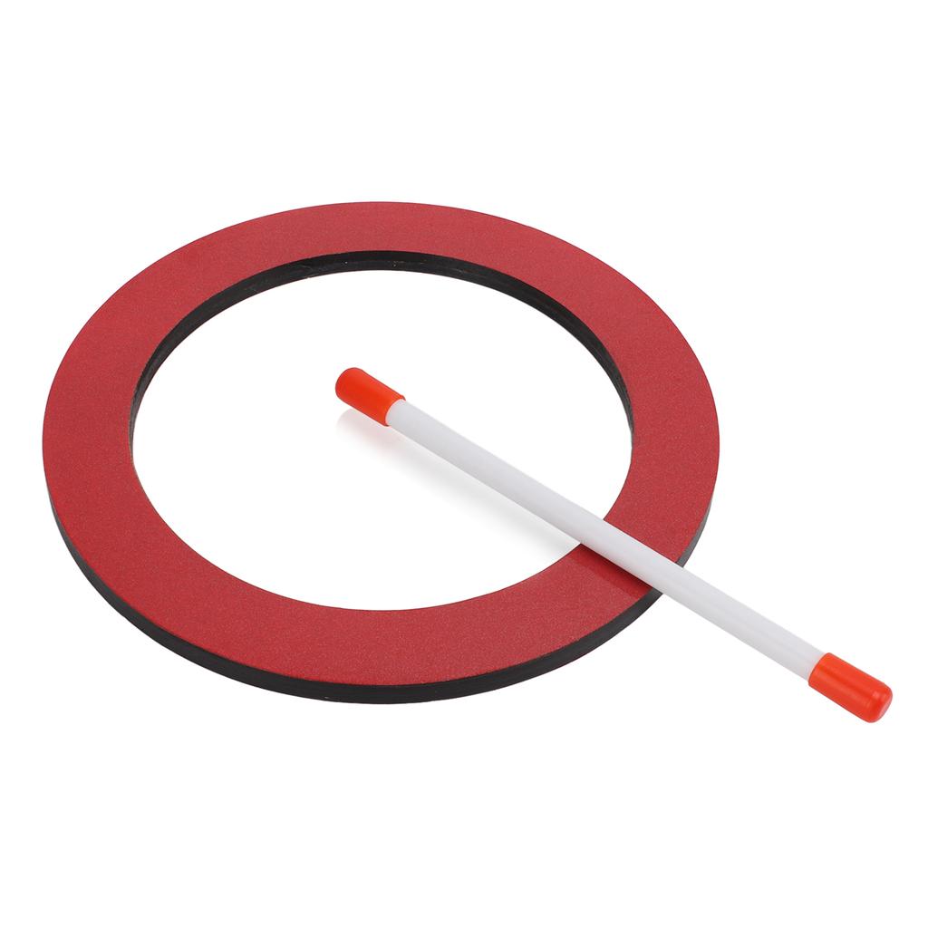 Hand Drum Compressed Board Resin Skin Red Children Enlightenment Percussion InstrumentRound Drum