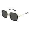 Gucci Full Frame Design Plastic Injection Square Sunglasses Women's Black