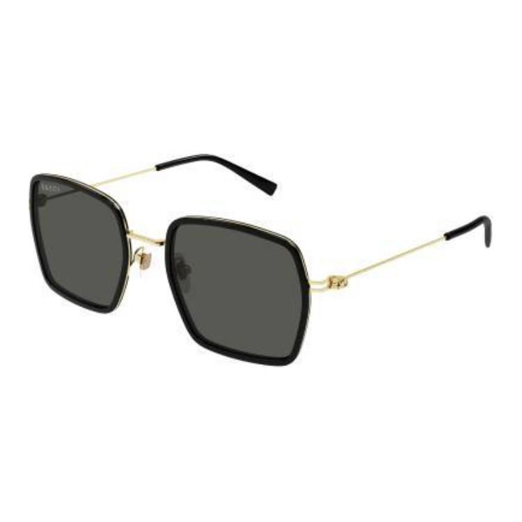 GUCCI Full Frame Design Plastic Injection Square Sunglasses Women's Black