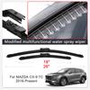 Car Modify Windshield Water Spray Wiper For Mazda CX-3 CX-5 CX-7 CX-9 2006-2026 Auto Wet Arm Cleaning Wiper Exterior Accessory