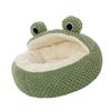 Green   Cat Bed Washable Non Slip Waterproofing Bottom Comfortable Cute Dog Kitten Sping Bed for Home