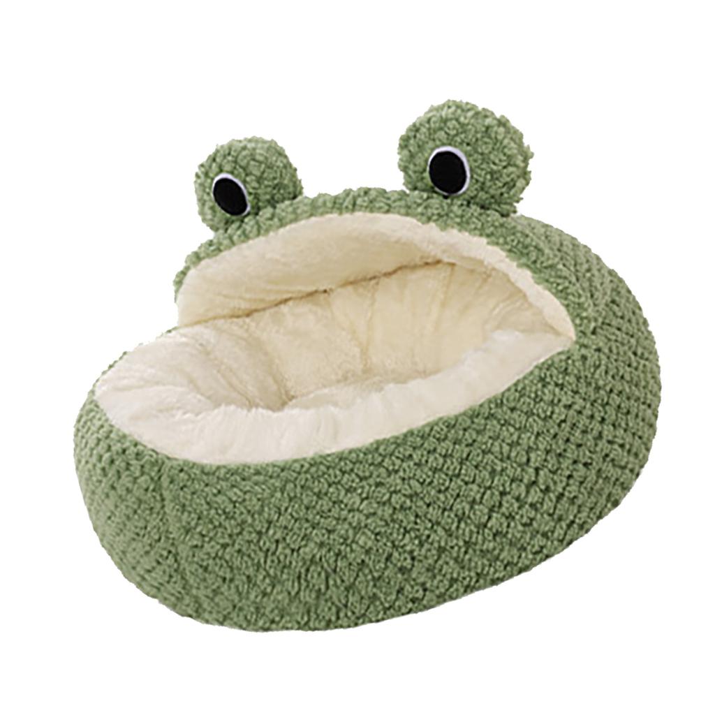 Green Cat Bed Washable Non Slip Waterproofing Bottom Comfortable Cute Dog Kitten Sping Bed for Home
