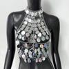 Cross-Border Hot Selling Camisole Women's Handmade Body Chains Ximang Chain Decoration Sequined Tube Vest