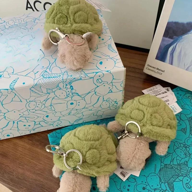 Turtle bag pendant keychain doll cute home decoration cat dog interactive toy pet holiday gift 15cm
