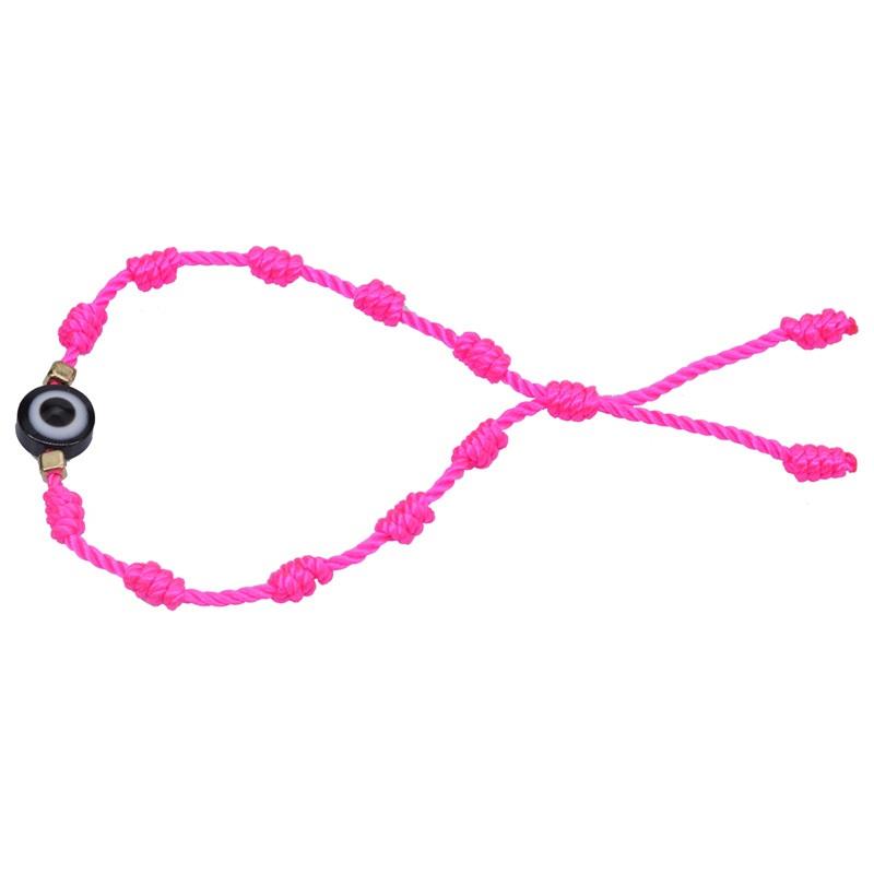 New Evil Eye Braided Bracelet Lucky Red Black Color Thread Couple Chain Handmade Prayer Bangles Pulsera Jewelry Gift for