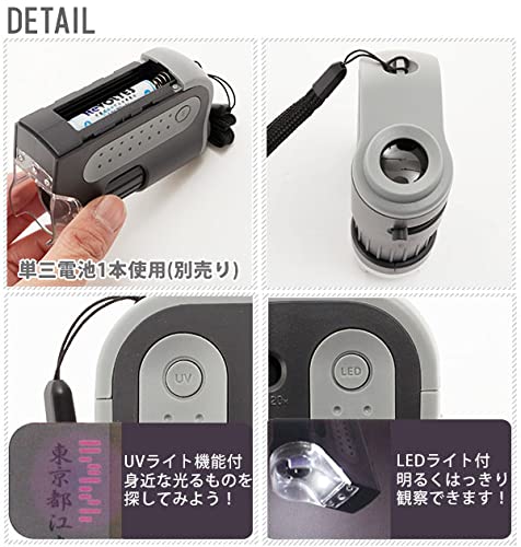 Raymay Fujii Handy Zoom Microscope, Pink, RXT203P