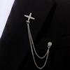 Baroque Rhinestone Pearl Corsage Necklace Brooch - Retro British Court Suit Accessory
