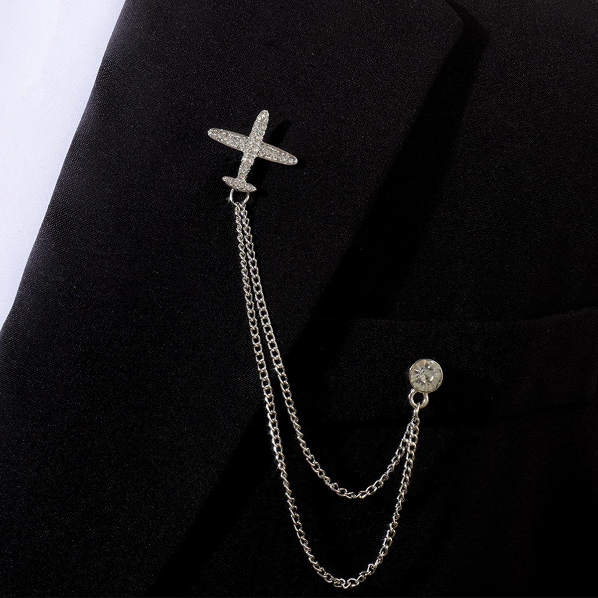 

Мужской модный набор булавок для воротника: Японский и корейский стиль с украшениями в виде орла, короны, кисточки и креста.