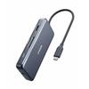 Anker PowerExpand+ 7-in-1 USB-C PD Ethernet Hub 4K Compatible HDMI Output Port 60W Power Delivery Compatible USB-C Port 1Gbps Ethernet USB-A Port Micr