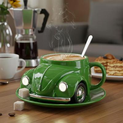 Beetle Shaped Coffee Mug Handmade Resin Beetle Tea Cup Home Office