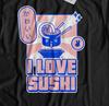 Miluji sushi! Unisex Vtipné japonské rybí tričko temaki, Nigiri, Chirashi Dárky