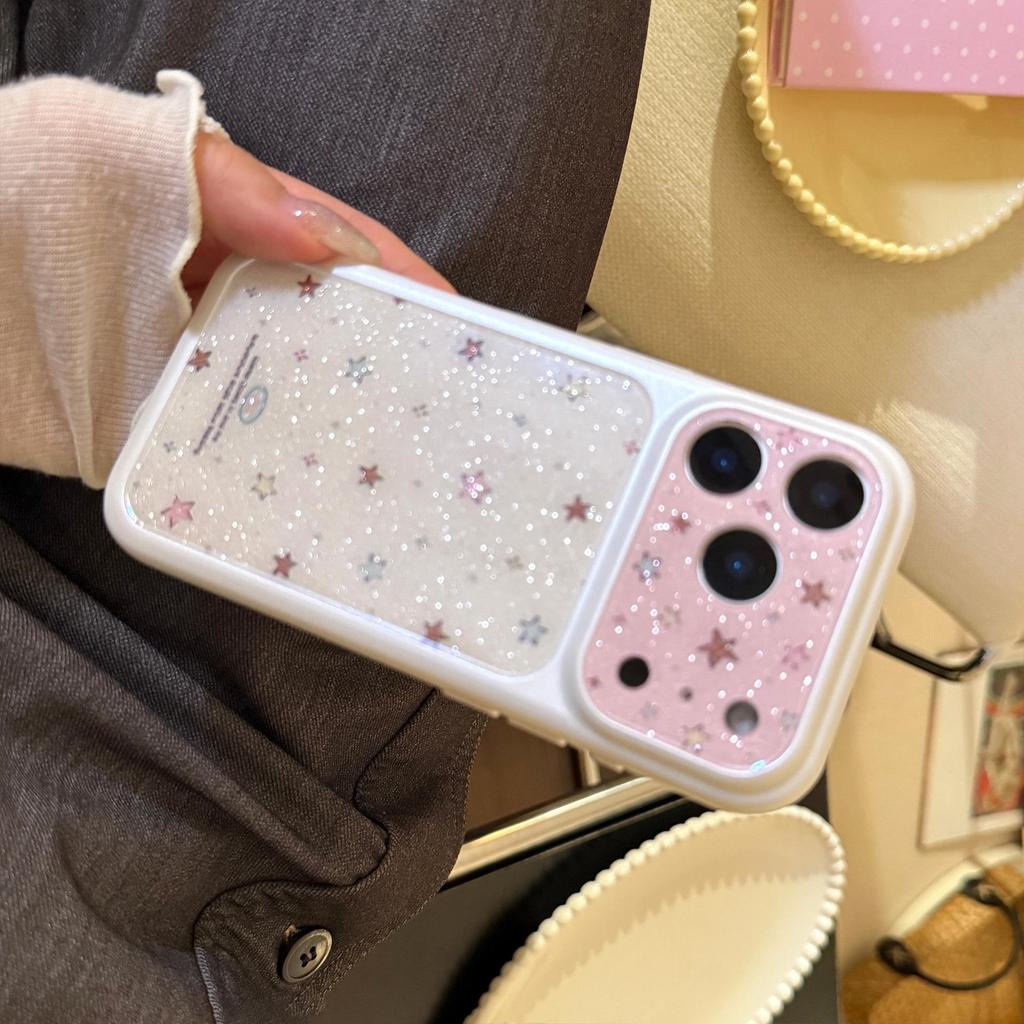 Shiny Colorful Star Phone Case for iPhone 16, iPhone 17, and iPhone 17 Pro Max