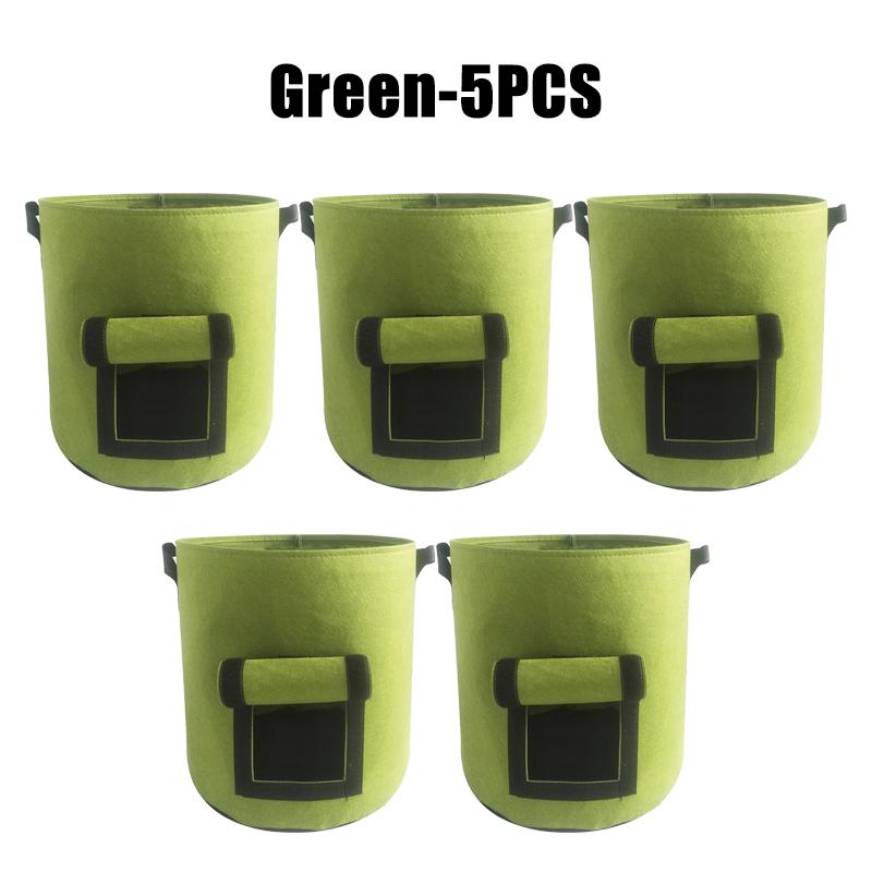 Gallon Felt Grow Bags Gardening Fabric Grow Pot Vegetable Strawberry Growing Planter Garden Potato Planting Pots
