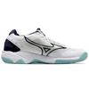 Mizuno Wave Supersonic CN White Gray Sky Blue Unisex Indoor Volleyball Shoes V1GA216111