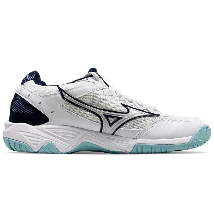 Mizuno Wave Supersonic CN White Gray Sky Blue Unisex Indoor Volleyball Shoes V1GA216111
