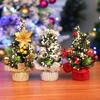 1PC Small Christmas Tree Festival Showcase PVC Party Exquisite Decoration Stable Placement Christmas Gifts