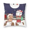 Cartoon Bubu Dudu Kissenbezug Doppelseitiger Druck Polyester Kissenhülle Dekorativer Bär Niedliche Kissenhülle Abdeckung Zuhause Quadratisch