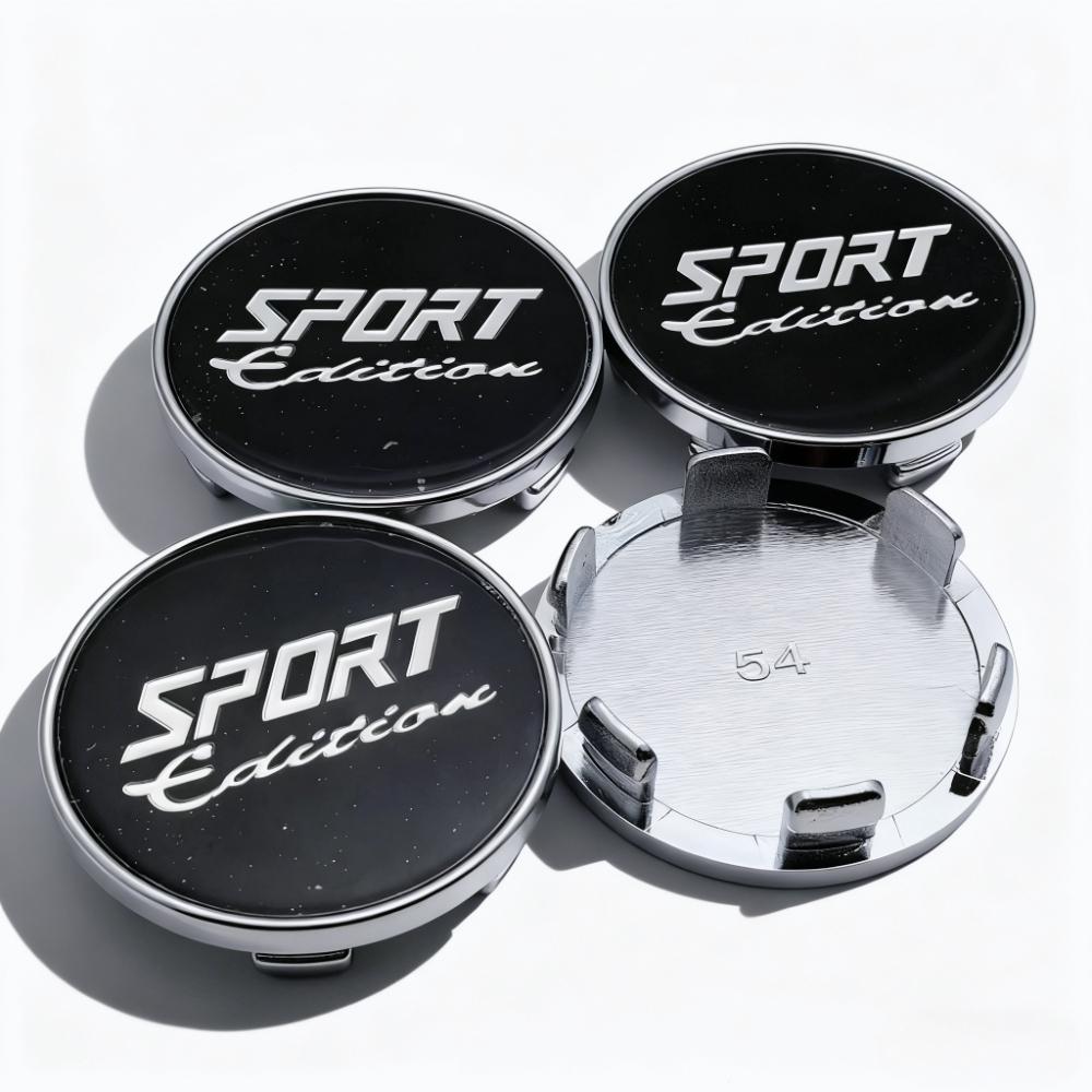 4pcs 54MM 49MM Car Wheel Center Caps With Sport Edition Logo Emblem Wheel Hubcaps Hub Center Dust Cover Replace Car Accessories