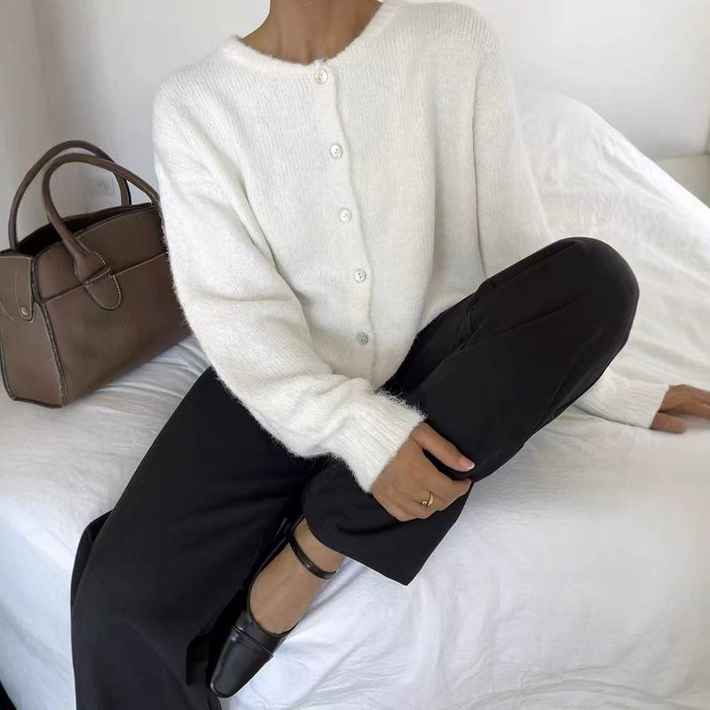 European and American New Soft Knit cardigan Retro Button Sweater Outerwear Cardigan Knitted Sweater
