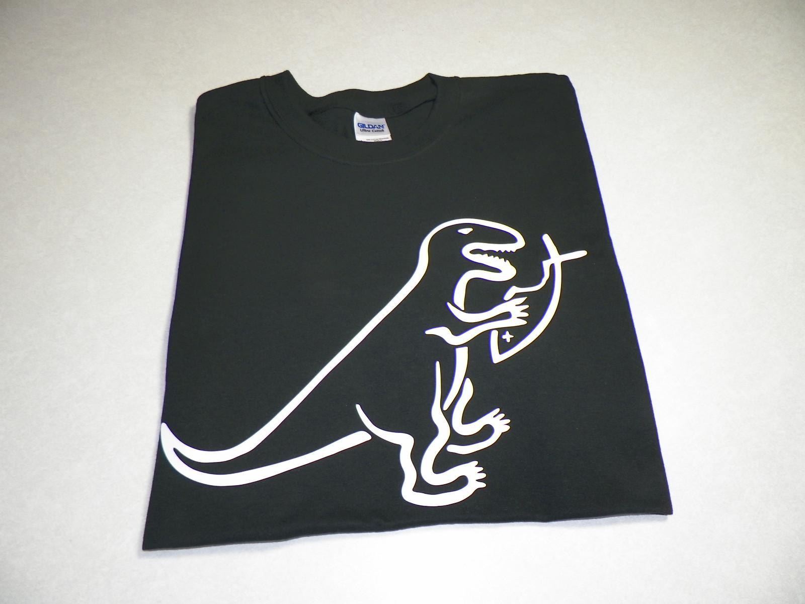 Atheist Dinosaur eating Jesus fish Evolution T shirt Darwin XXXL