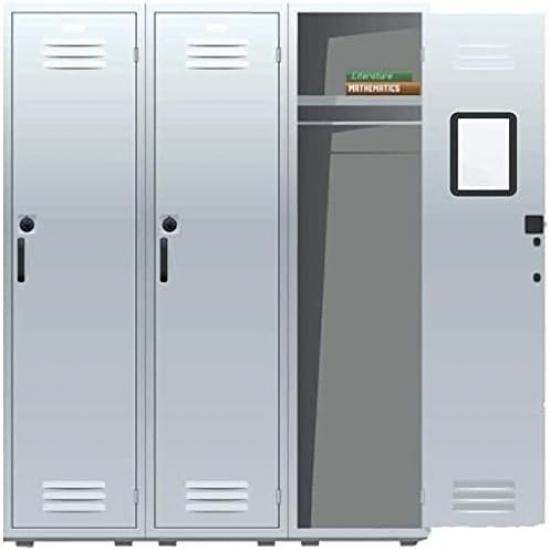 Magnetic Locker Mirror,5" x 7" Small Mirrors School Locker, Bathroom, Household Refrigerator, Locker Accessory, Office Cabinets, and Home (Black)