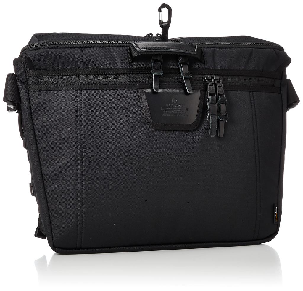 CORDURA DOBBY 305D MESSENGER BAG Black [Assob] 061419-10