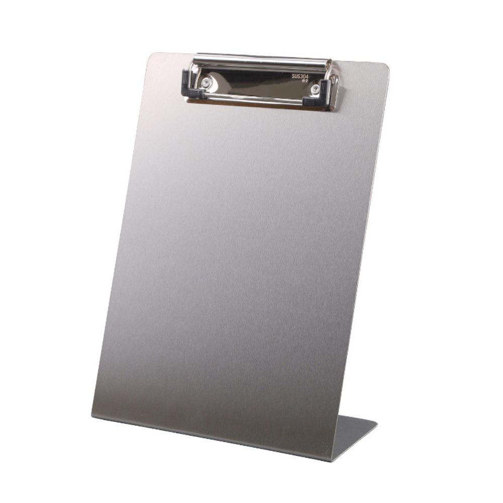 A4/A5/A7/B6/A6 Menü-Clip-Ständer Edelstahl-Rechnungs-Clip Tischplatten-Loseblatt-Ständer Kaffeebar A5-Flat clip