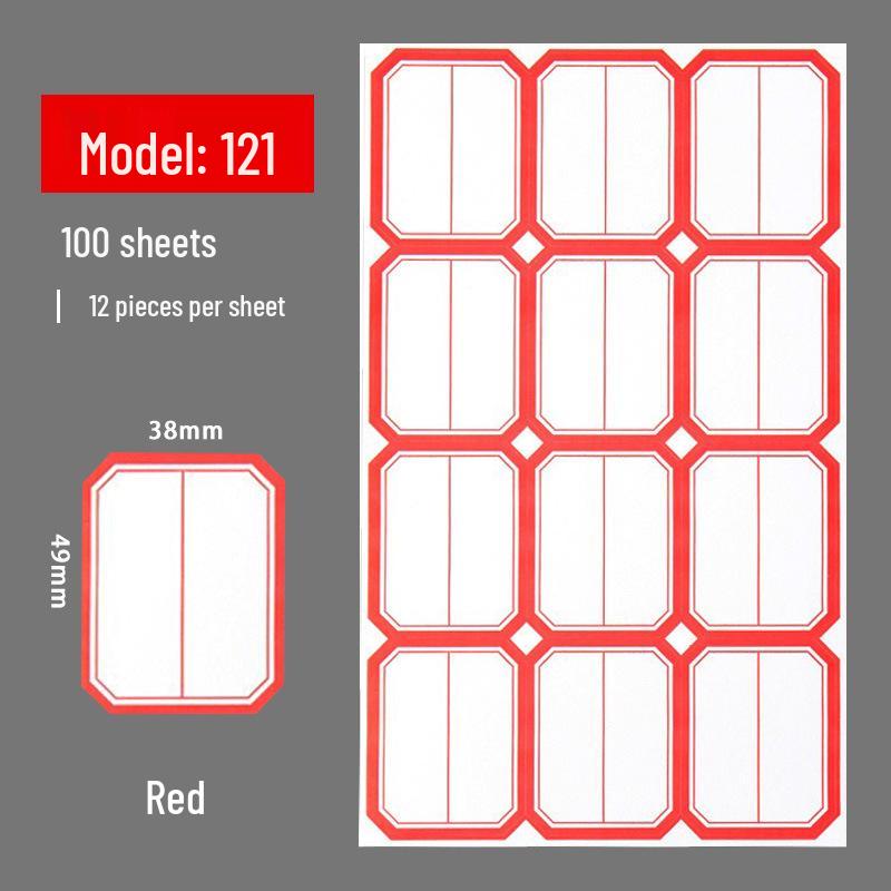 Self-Adhesive Label & Name Stickers for School & Warehouse Classification