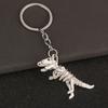 Goth Core Dinosaur Keychain Glow Skull Skeleton with Metal Chain, Y2K Grunge Accessories for Backpack & Keys