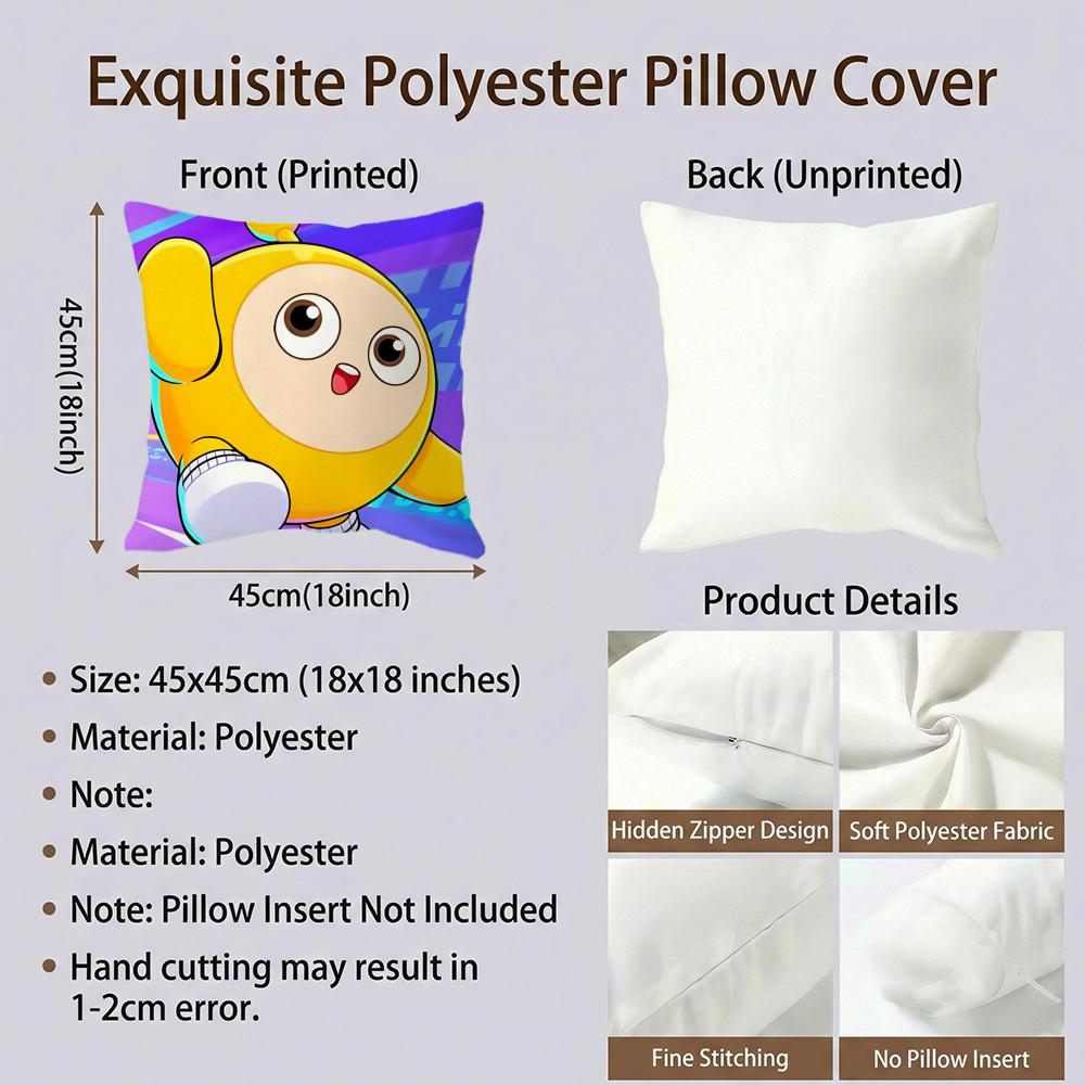 Fun Game Eggy Partyy Cushion Cover Premium Soft Pillowcase Skin-Friendly Breathable Multi-Purpose For Home Office Travel