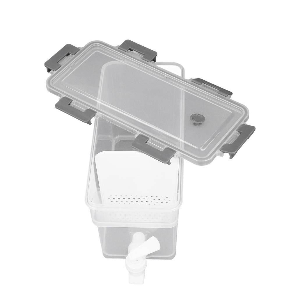 3.5L Drink Dispenser with Spigot Rubber Ring Safe Large Capacity PP Cold Water Beverage Dispenser