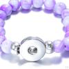 18mm Resin Beads Bangles Snap Button Bracelets Jewelry Making Kit Gifts 23cm