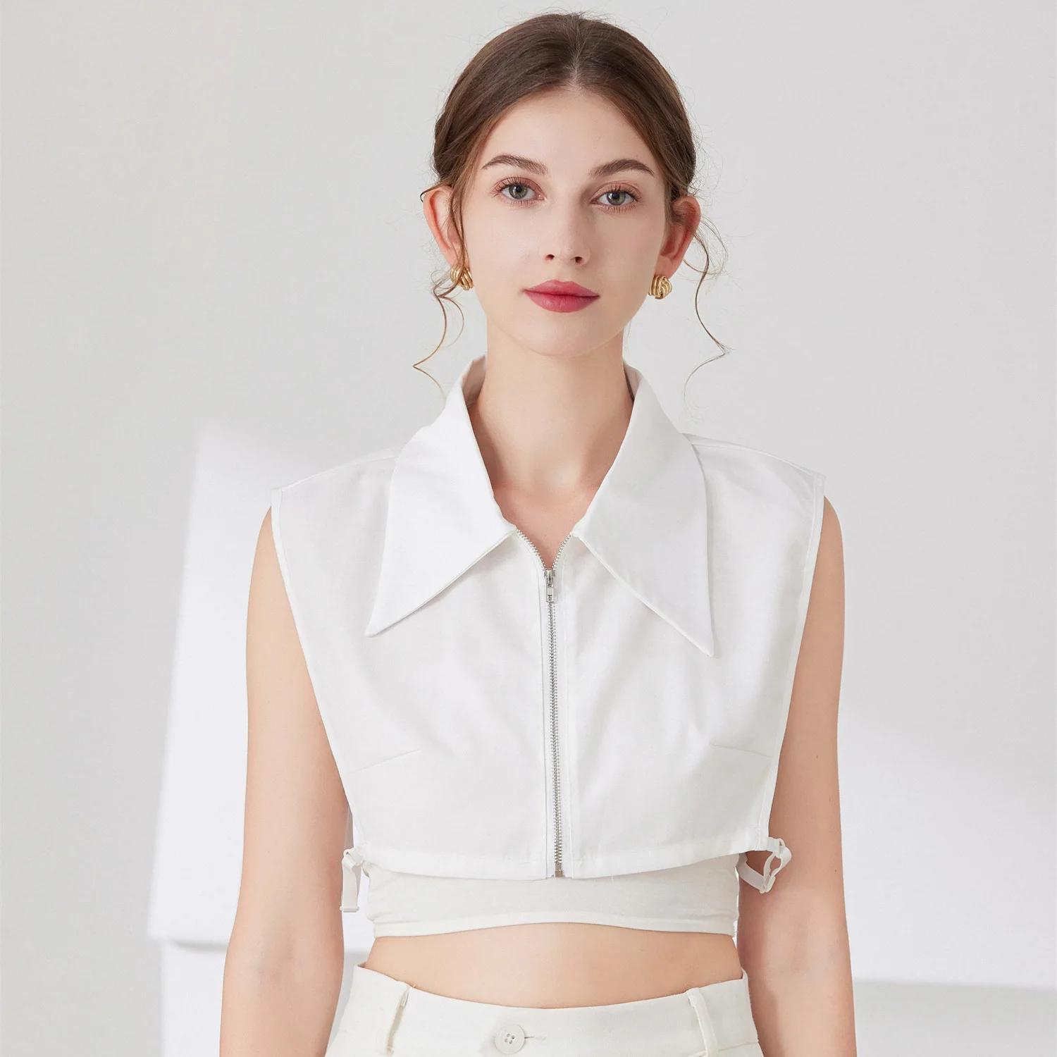 

Винтажный лацкан с искусственным воротником, женская съемная рубашка, фальшивый воротник для женщин, блузка, свитер, лацкан, топ, аксессуары для одежды