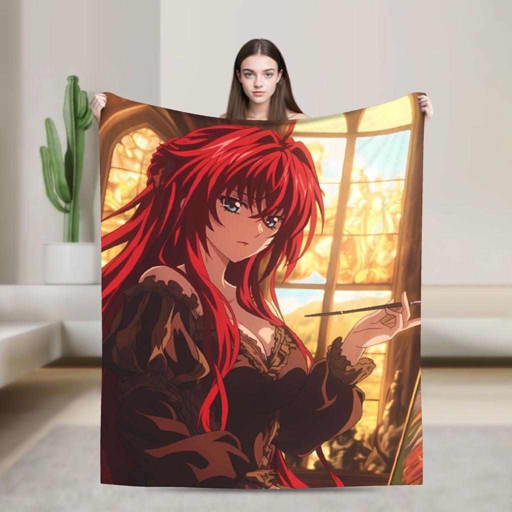 High School DxD  Blankets  Super Soft Comfortable Plush Bedding Throws For Children Bedroom Flannel Bedspread Bed Cover