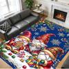 Christmas Printed Square Area Rug Soft Non Slip Floor Carpet For Bedroom Holiday Gift
