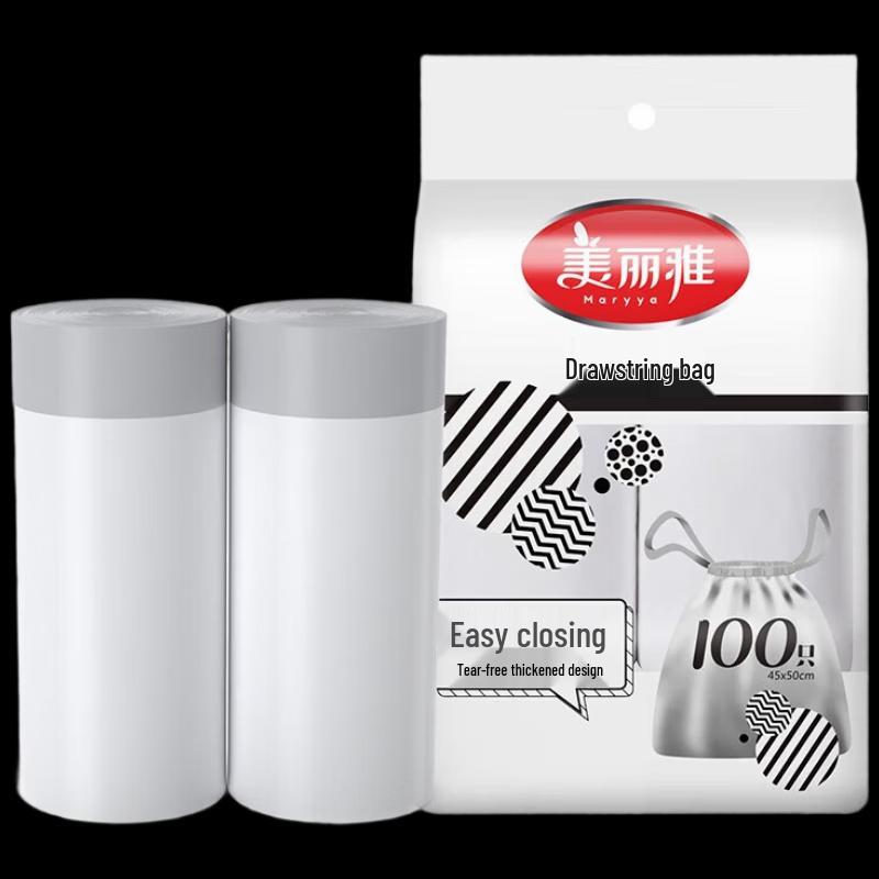 Meiliya Extra Thick Drawstring Garbage Bags