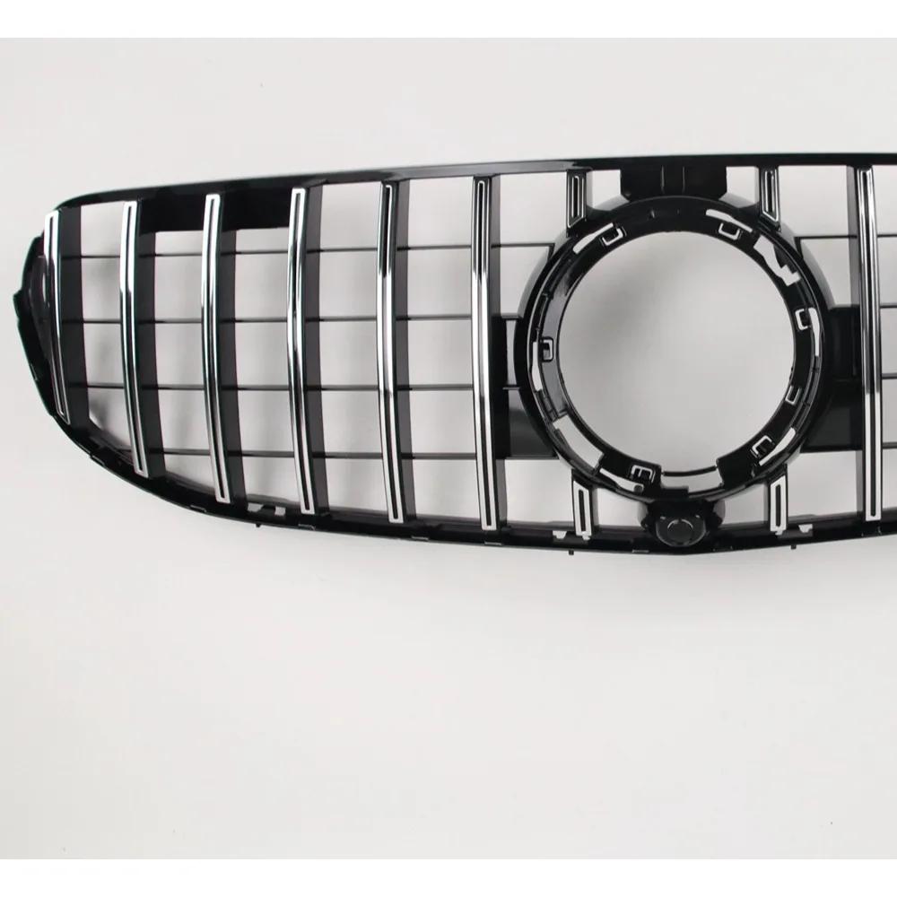 For Mercedes GLC X253 2020-2025 Front Bumper Grille Black Diamond Mesh Grill Panel Accessories GLC200 GLC220 GLC300 AMG Style