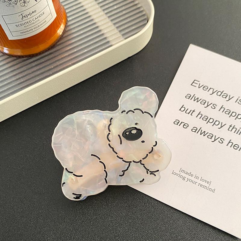 

Adorable Large Koala Bear Hair Clip In Gray And Colorful Options For Fashionable Accessories Colorful White Small
