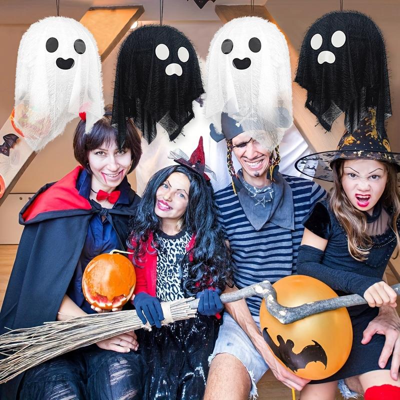 1PC Easy Halloween Craft Supplies Halloween Ghost Lantern Handmade Spooky Lantern Decor Eco-Friendly Halloween Crafts 30cm