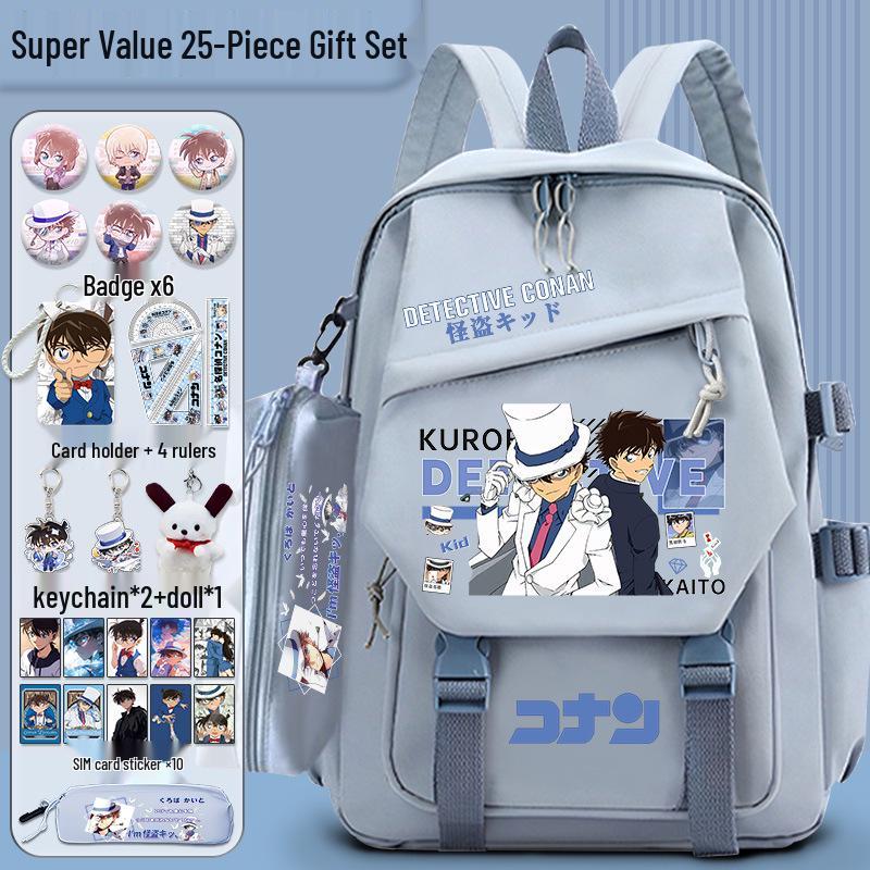 Detective Conan x Kaito Kid Large Capacity Backpack for Students