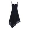 Women Sexy Low Cut Irregular Loose leisure Dress Elegant Party Prom Dresses