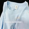 Women's Light Blue Loose Cotton Short-Sleeve T-Shirt - 2025 Summer All-Match Casual Commuting Slim Top