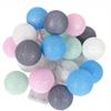 LED Cotton Balls String Lights Lantern Battery or USB Powered Wedding Home Party Ornament Lighting Stings Christmas Decoration