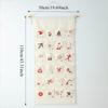 1PC Christmas Advent Calendar with 24 Pockets Soft Canvas Wall Hanging Organizer Festive Decor for Kids Gifts Home Wall Calenda