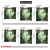2pcs 2D Flat Printing Summer Window Curtains Bamboo Leaves Blackout Polyester Festive Holiday Applies To Home Daily Decor